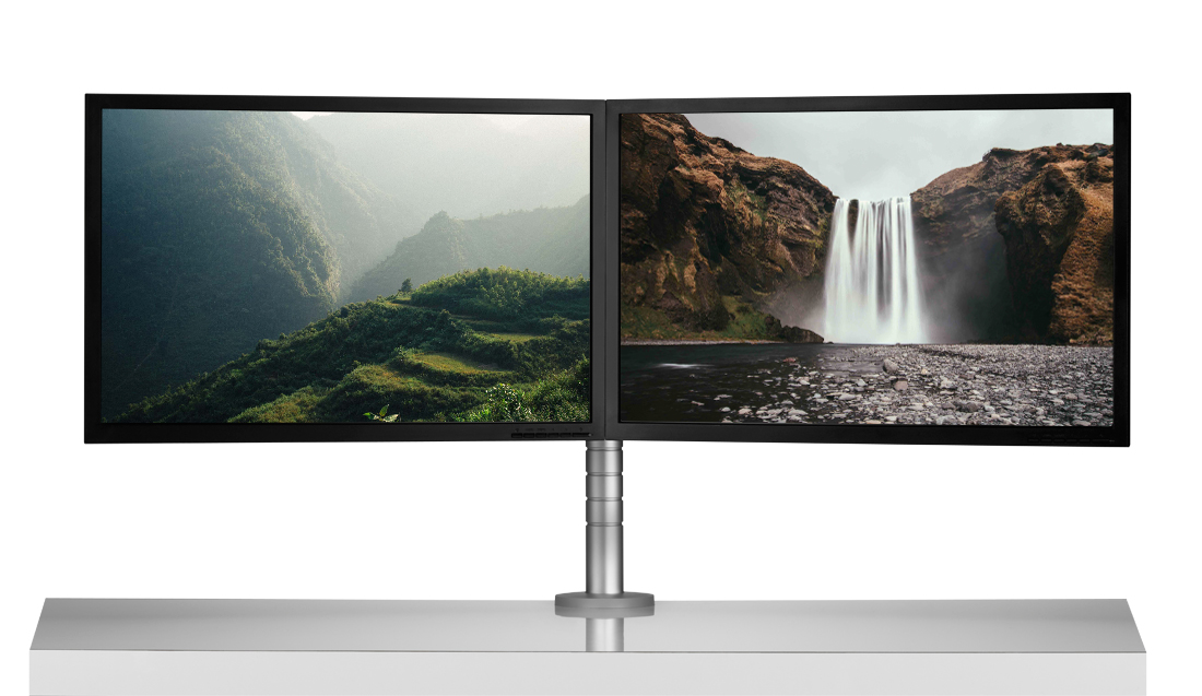 办公辅件|显示器支架|办公家具|设计师家具|Wishbone 台面显示屏（立柱）支架